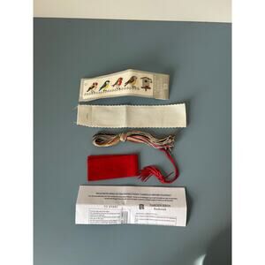 Cross Stitch Needlepoint Bookmark Kit Birds with all materials and instruction